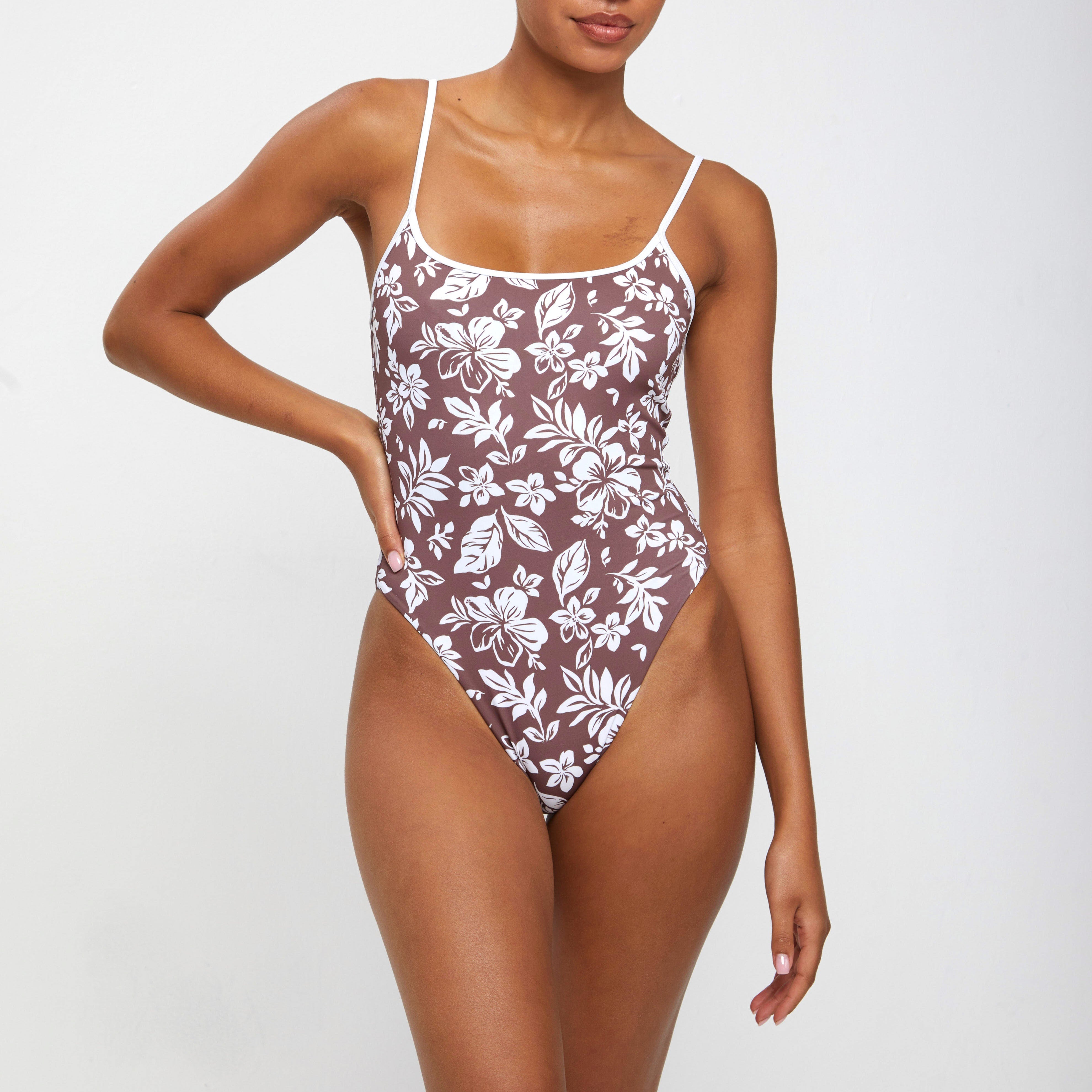 maya onepiece- Brown Hibiscus