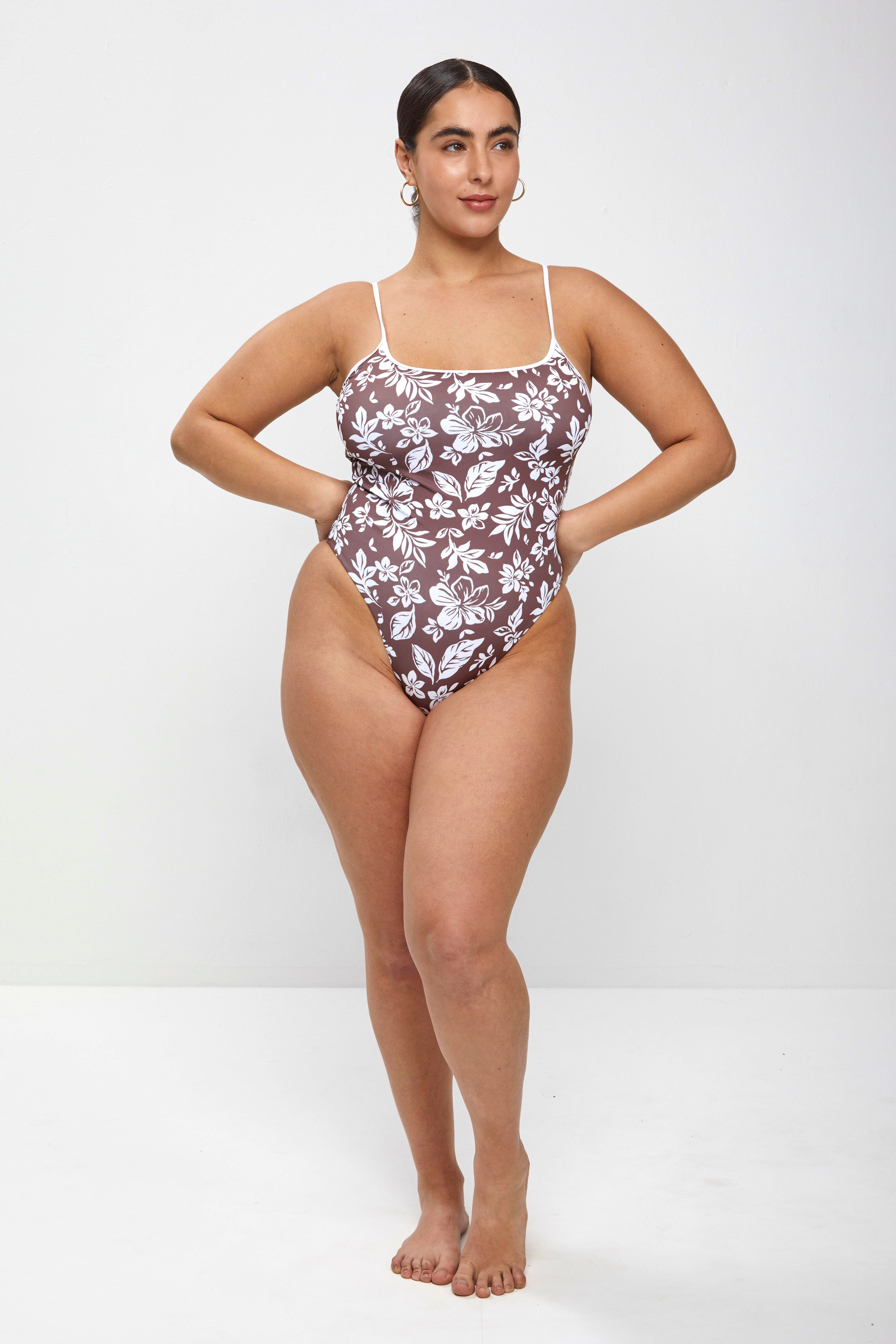 maya onepiece- Brown Hibiscus