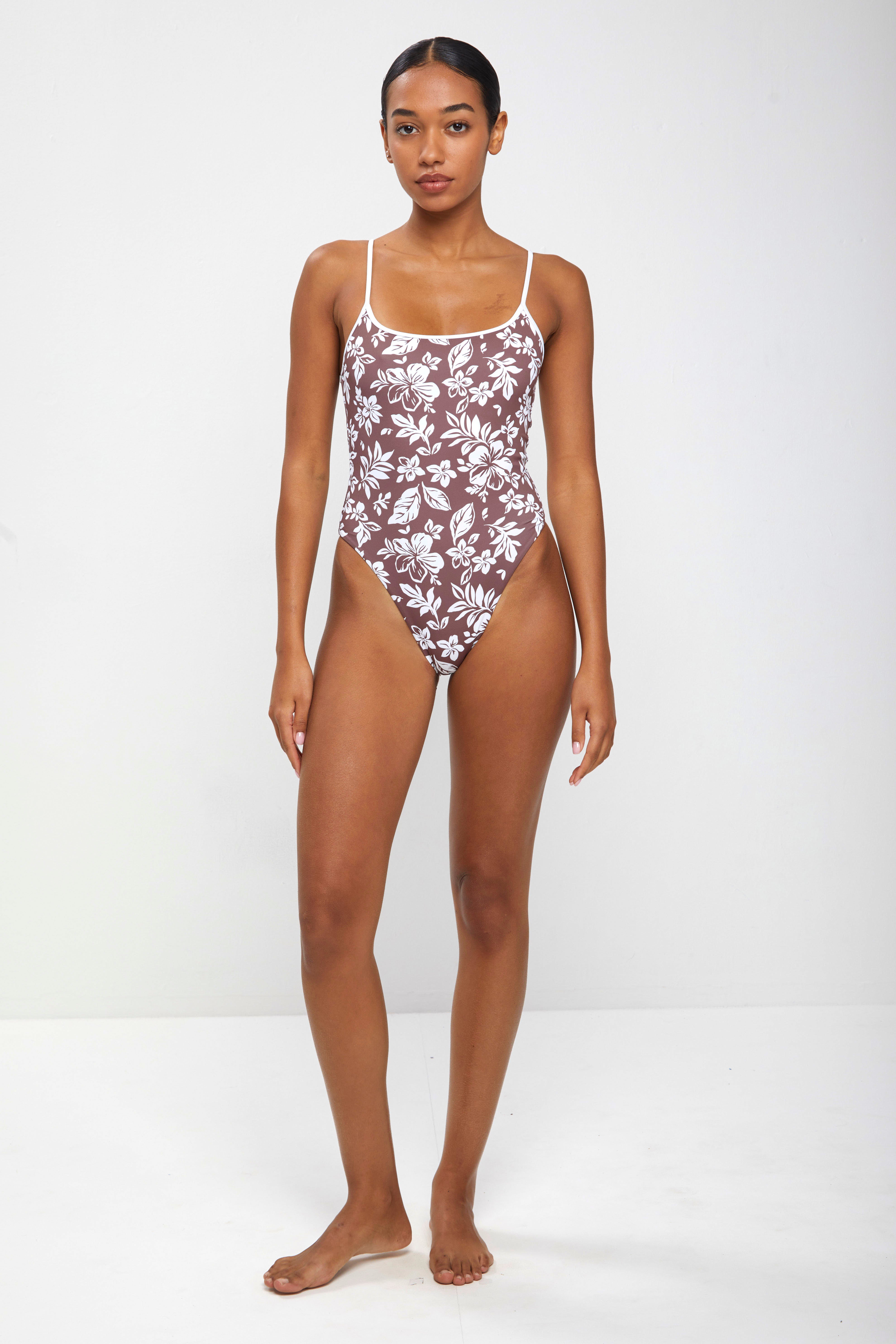 maya onepiece- Brown Hibiscus